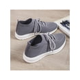thumbnail image 4 of White Sneakers for Women Lace Up Shoes Wide Width Running Athletic Shoes Comfort Trainers Non Slip Gray 7, 4 of 8