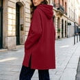thumbnail image 5 of Trendy Hoodies for Women Oversized Pullover Long Hooded Sweatshirt With Drawstring Side Placket Large Pocket Loose Long Sleeved Casual, 5 of 8