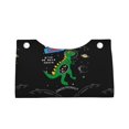 thumbnail image 4 of Naloa Space Dino Cartoon Black Print Leather Tissue Box Cover Rectangle | Long Tissue Box Cover | Tissue Box Holder | Tissue Holder for Bathroom, 4 of 9