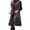 Grey, variant on Women Vest Solid Color Round Neck Faux Fur Thick Crew Neck Outerwear for Daily Wear