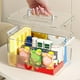 thumbnail image 4 of Caja de almacenamiento plegable gruesa | Organizador de plástico verde transparente de 26 x 17 x 14 cm | Contenedor apilable para juguetes, ropa y artículos de oficina | Dormitorio, sala de estar,, 4 of 6
