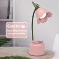 thumbnail image 2 of Pink Flower Desk Lamp With Usb Charging Port, 2 of 5