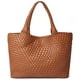 thumbnail image 1 of Bolso de mano tejido JOTOFIT para mujer de piel vegana con monedero, 1 of 7