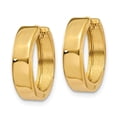 thumbnail image 2 of 14K Yellow Gold Earring Hinged Huggie Women'S 15 mm 3.5, 2 of 3