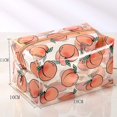 thumbnail image 2 of 2 bolsas de cosméticos transparentes para mujeres, bolsas de cosméticos de viaje transparentes, bolsas de almacenamiento de bolsas de cosméticos, lindas bolsas de almacenamiento de impresión (mel, 2 of 3