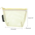 thumbnail image 2 of Unique Bargains 1 Pc Lightweight Mesh Makeup Bag Makeup Bag for Business Travel Nylon Yellow, 2 of 5