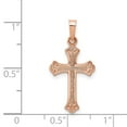 thumbnail image 2 of FJC Finejewelers 14 kt Rose Gold  Cross Charm 22 mm x 14 mm, 2 of 6