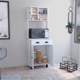 thumbnail image 4 of TUHOME Salem Kitchen Pantry  White Engineered Wood, 4 of 6