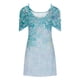 thumbnail image 4 of Puntoco Vestido Casual De Manga Corta Con Cuello Redondo Y Hombros Descubiertos Para Mujer, Vestido De Manga Corta Con Cuello Redondo, Azul Claro S,Regalos Para Mujer Joven, 4 of 5