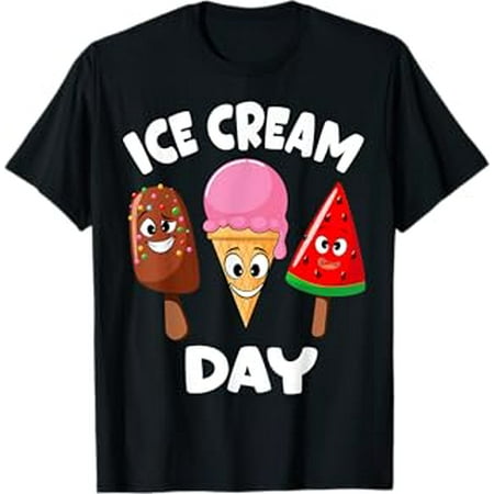 

Ice Cream Day Summer Party Ice Cream Maker Kids Toddler Boys T-Shirt