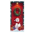 thumbnail image 2 of Christmas Door Set With Decorative Border And Santa Claus Design, Complete Party Festival Decoration Kit Including Door Stickers And Scene Hanging Cloth, Transformative Entryway Display For Holiday G, 2 of 6