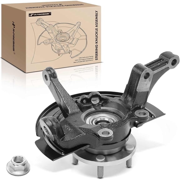 A-Premium Wheel Hub Bearing and Knuckle Assembly Compatible with Nissan Altima 2002-2006 L4 2.5L Front Left