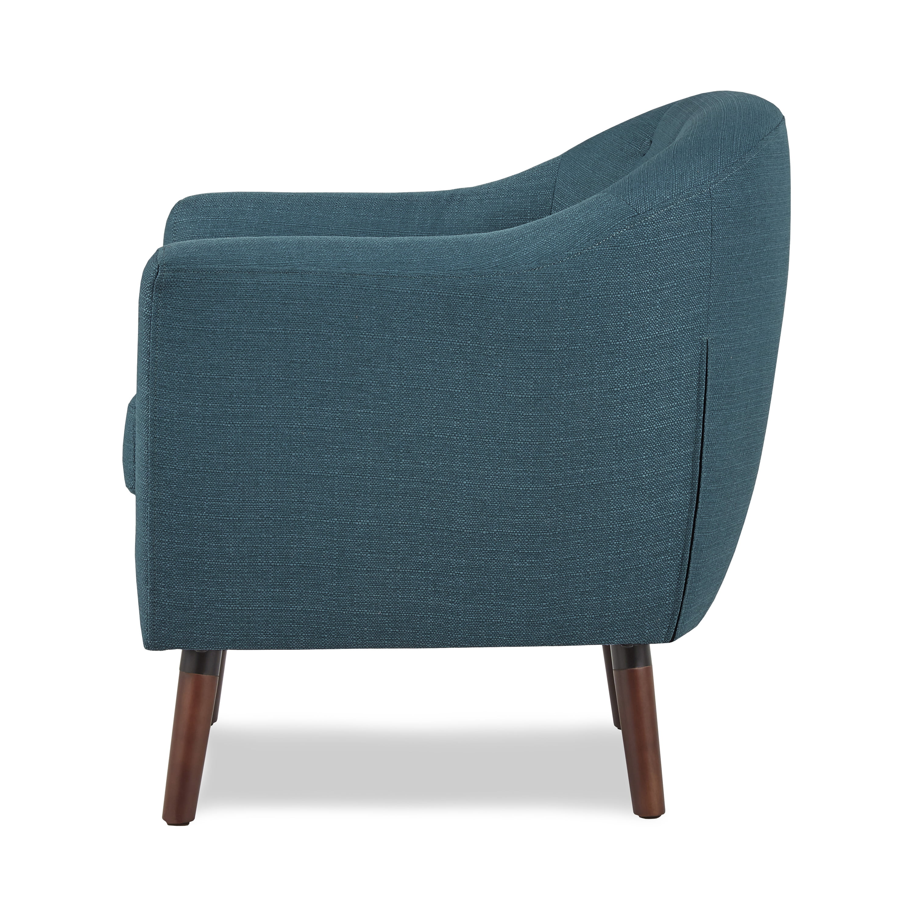 Homelegance Lucille Fabric Upholstered Pub Barrel Chair Blue