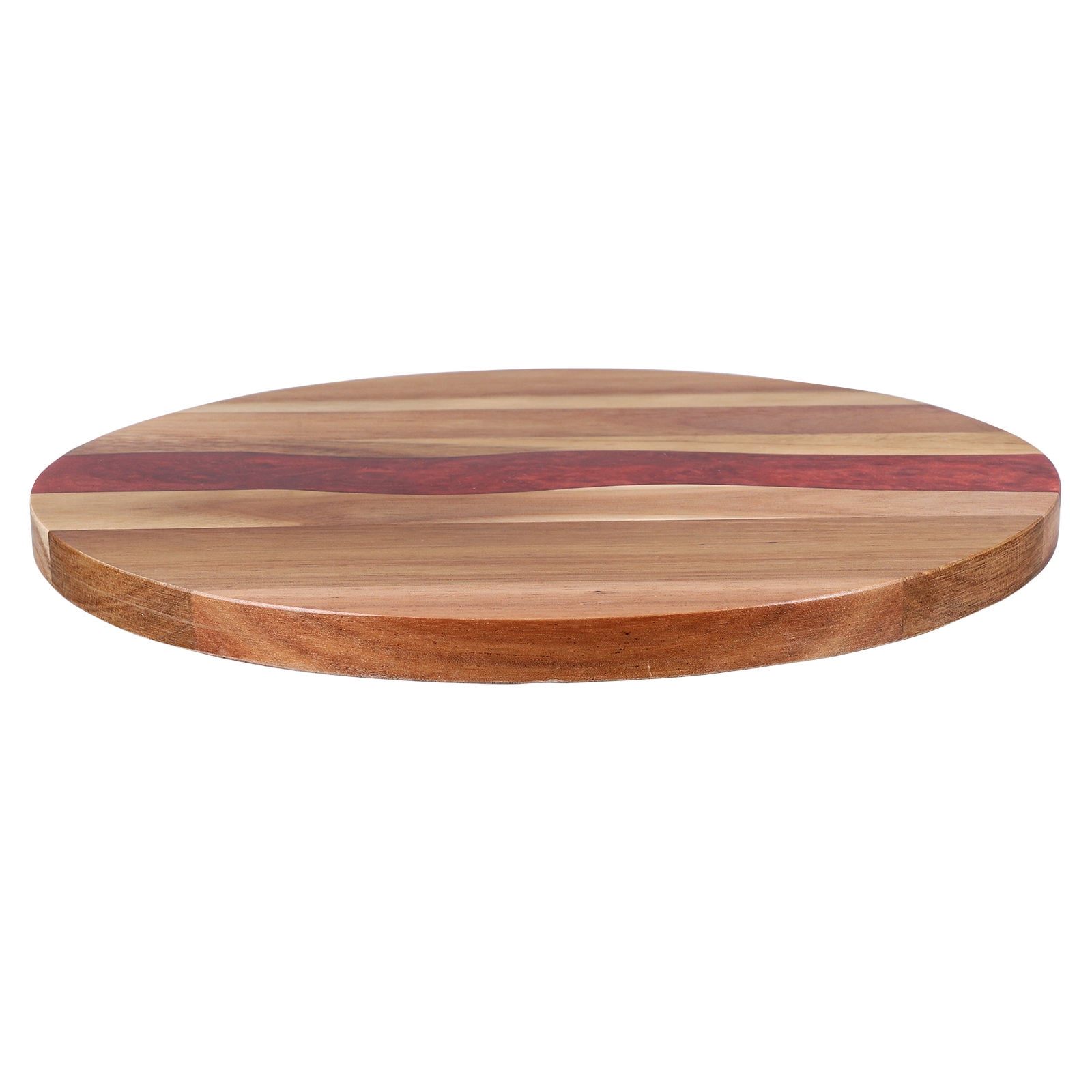 Hemoton Round Wood Cutting Board for Kitchen Chopping, Serving, Display - Ideal for Meat, Bread, Vegetables, Home Cooking & Entertaining