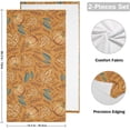 thumbnail image 2 of Autumn Pumpkin Maple Leaf 2 PCS Hand Towels for Bathroom, Fall Thanksgiving Day Kitchen Towel Ultra Soft and Absorbent Decorative Fingertip Face Bath Towels for Spa & Hotel, 28.3"x14.4", 2 of 5