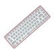 thumbnail image 1 of Probador de interruptor de teclado mecánico de 68 teclas retroiluminación de botón para PC de escritorio (rosa), 1 of 7