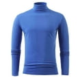 thumbnail image 3 of Men's Fashion Mock Turtleneck T-Shirts Long Sleeve Pullover Sweater Basic Designed Undershirt Slim Fit Top, 3 of 4