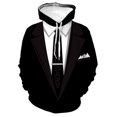 thumbnail image 5 of Sudadera con capucha de traje falso divertida con estampado 3D para hombre, esmoquin con patrón de pajarita, sudaderas casuales de manga larga para cosplay, sudaderas con capucha de calle, 5 of 5