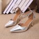 thumbnail image 5 of Correas de Tacón para Tacones Altos de Moda Y Versátil de las Mujeres de Tamaño Mayor Correa de Hebilla Zapatos de Dedo Cerrado Estilo Primavera / Verano Zapatos de Tacones Altos Modernos Y Cómodos Z, 5 of 9