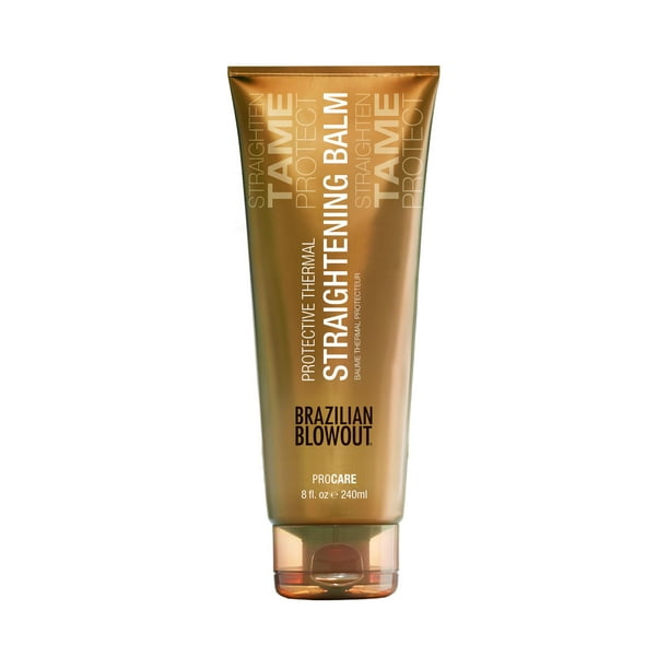 Bálsamo alisador térmico Brazilian Blowout 240 ml, paquete de 1