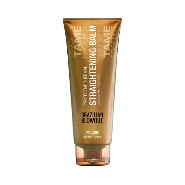 Bálsamo alisador térmico Brazilian Blowout 240 ml, paquete de 1