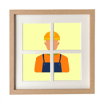 thumbnail image 1 of Portrait Platitude Travail Profession Cadre Mur Table Affichage 4 Ouvertures Image, 1 of 3