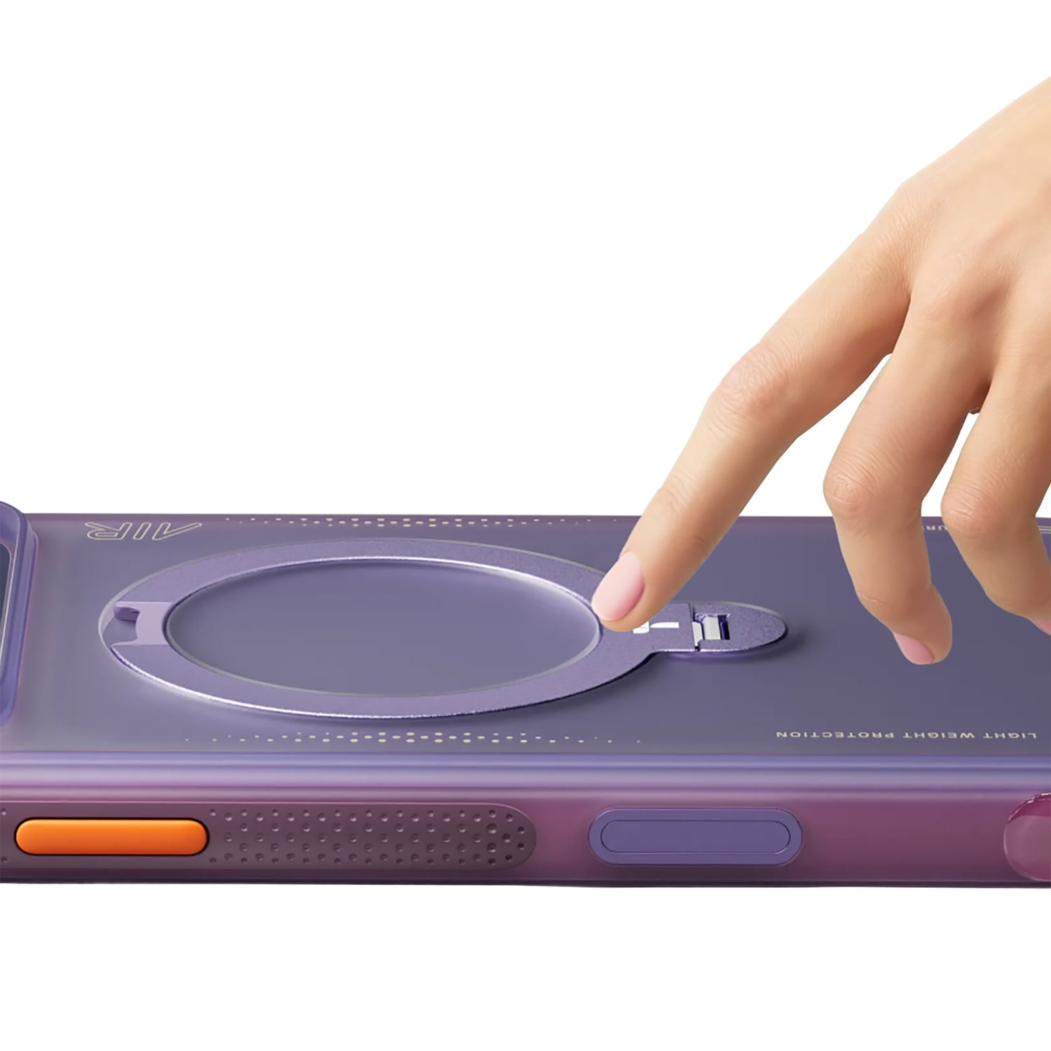 TORRAS iPhone 17 Pro Max Ostand Spin Air Case , Aurora Purple