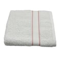 thumbnail image 1 of Toalla Cottonella Medio Cuerpo Blanca con Cenefa Rosa 70x130 cm, 1 of 4