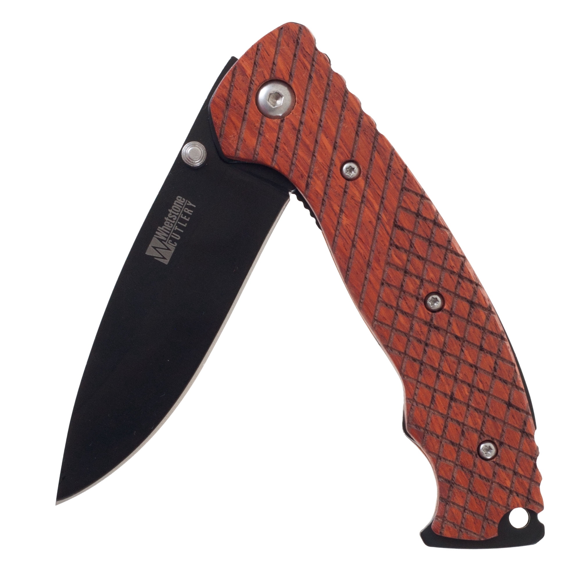 Whetstone Fixed Blade Hunting Knife and Pocketknife Set with Sheath