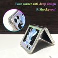 thumbnail image 4 of for Samsung Galaxy Z Flip 5 Case Magnetic Fluorescent Iridescent Transparent Phone Case for Women Men [Compatible with Magsafe]-Clear Laser, 4 of 12