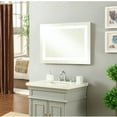 thumbnail image 2 of 40"x32" Modern Rectangle LED Mirror Wall Mounted Bathroom Mirror,White, 2 of 7