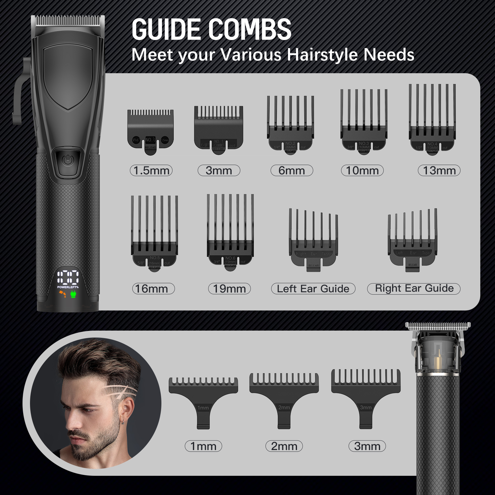 Mpow Cordless Hair Clippers & Beard Trimmer Kit photo 3