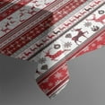thumbnail image 3 of Red Christmas Folk Pattern Rectangle Tablecloth 60"x84",Waterproof Polyester Rectangle Table Cloth, Wipeable Spillproof Polyester Tablecloth for Dining, Camping, Indoor and Outdoor, 3 of 5