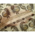thumbnail image 4 of oneOone Silk Tabby Fabric Peacock Block Print Sewing Fabric BTY 42 Inch Wide, 4 of 4
