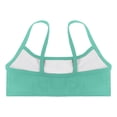 thumbnail image 4 of OOOUM Girls Basic Swim Bikini Top Adjustable Spaghetti Strap Solid Color Tank Top Stretch Breathable Layering Vest For Summer Beach BU2 5-6 Years, 4 of 9
