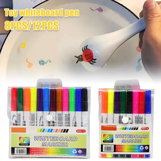 Willkey 8/12pcs Magical Water Painting Pens for Kids Erasable Water