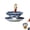 💖Multicolor_Base#885, variant on Ceramic Umbrella Shaped Tea Strainer with Saucer Loose Leaf Porcelain Tea Infuser for Tea and Coffee