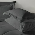 thumbnail image 5 of Sleepdown Comforter Set 7-Piece Bed in a Bag - Dark Grey, King, 5 of 6