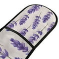 thumbnail image 4 of Yayeee Double Oven Mitt Kitchen Heat Resistant Baking 35" x7" Quilted Glove, Lavender Pattern, 4 of 6