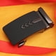 thumbnail image 1 of Hebilla automática de resorte para cinturón, hebilla de cinturón para hombre esmerilada, hebilla de aleación de superficie negra, hebilla de dos piezas, 1 of 4