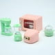 thumbnail image 5 of Juego de cocina en miniatura | Minielectrodomésticos de plástico para casita de juegos infantil | Incluye microondas, cafetera, estufa y más | Modelo 21A, color verde, 5 of 6
