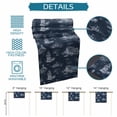 thumbnail image 6 of Nautical Ship Table Runner 72 Inches, Farmhouse Blue Ocean Lighthouse Mountain Bed Runner Dresser Scarves Tabletop for Indoor Outdoor Parties/Ceremony/Banquet, 18" x 72", 6 of 9