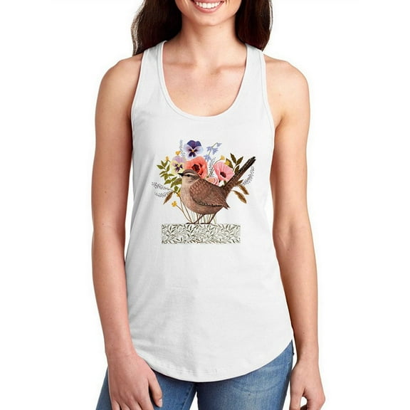 Avian Collage I Racerback Tank Women -Victoria Borges Designs, Female x-Small