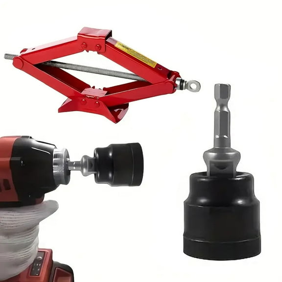 Hotpom 1pcs Heavy-Duty Jack Socket Wrench, Portable Car Tire Removal Kit, Fast repair Tool for Tire Replacement Car Maintenance, Essential Tool for Driving Travel