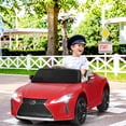 thumbnail image 3 of Patiojoy Lexus Licensed Electric Kids Ride on Car with Remote Control Red, 3 of 5