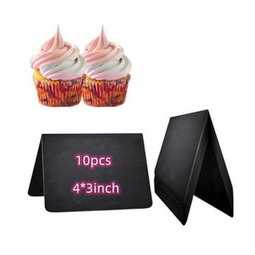 Naisfei 10 Pack  Mini Chalkboard Signs for Food,Mini Chalkboard Signs for Food , for Food Perfect for Party Buffets, Table Numbers, and Food Labels