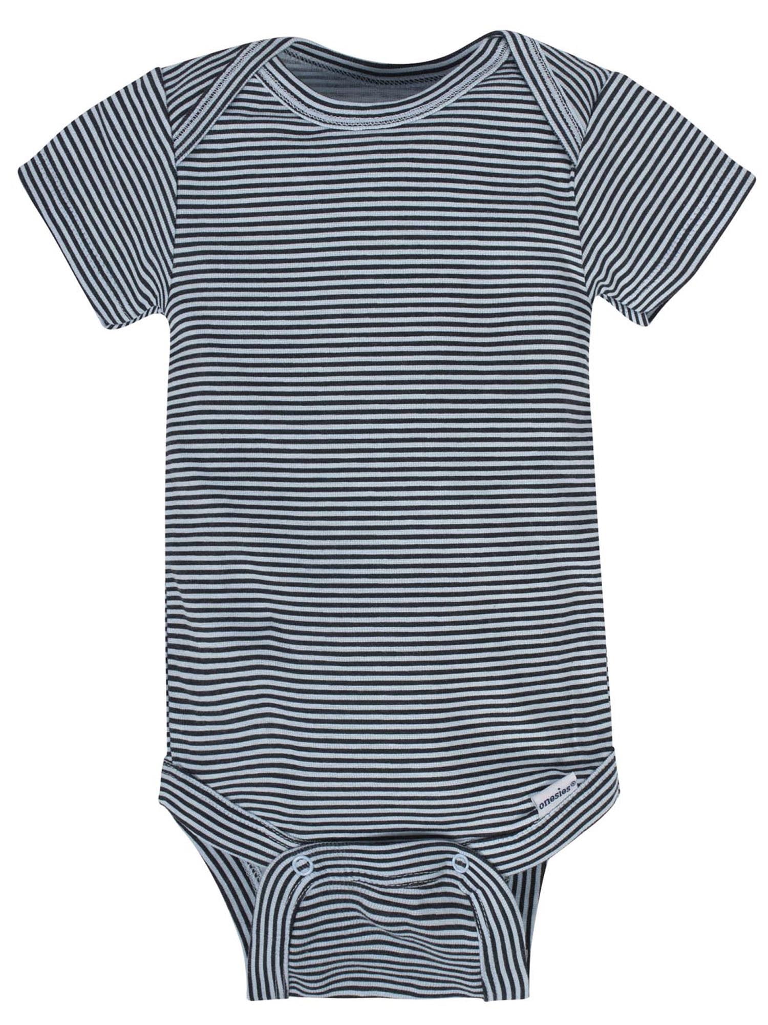 Gerber Baby Boy Short Sleeves Onesies Bodysuits, 8-Pack, Sizes Newborn-12M