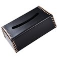 thumbnail image 5 of Faux Leather Tissue Holder Modern Waterproof  Fastener Tape Napkin Dispenser Case Box Home Supplies, 5 of 6