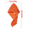 thumbnail image 2 of Kokovifyves Home Decor Clearance under $10 Velvet Dry Hair Hat,Women'S Shampoo and Shower Cap, Coral Velvet Double Layer Dry Hair Cap, 2 of 2
