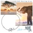 thumbnail image 7 of Cuoka Cute Elephant Bracelet  925 Sterling Silver 7+2'' Adjustable Bracelets 18K White Gold Plated  Hypoallergenic Fashion Jewelry Xmas Birthday Gift for Kids Girls Women Daughter, 7 of 7